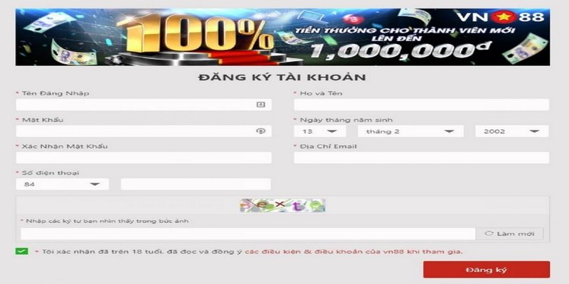 4 bước tham gia trải nghiệm game tại casino Vn88 đơn giản