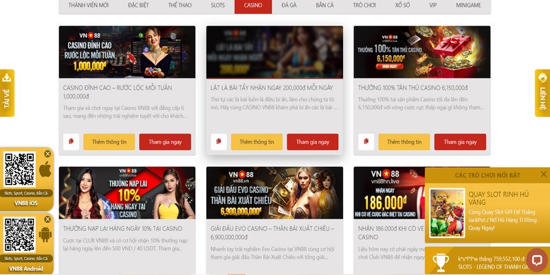 Thành viên tranh thủ đăng ký tham gia khuyến mãi khủng tại sảnh cược casino