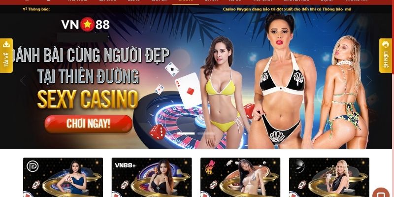 Đầu tư cùng Casino trực tuyến tại VN88