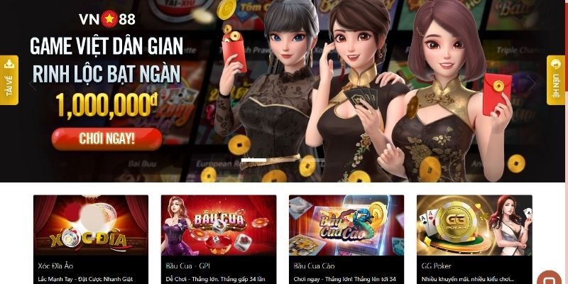 Casino Game bài truyền thống hấp dẫn cùng VN88