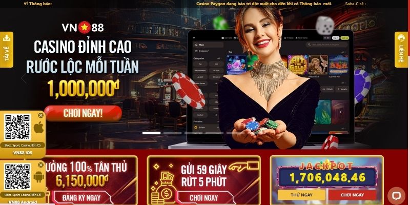 Cá cược cùng VN88 đem đến trải nghiệm hấp dẫn